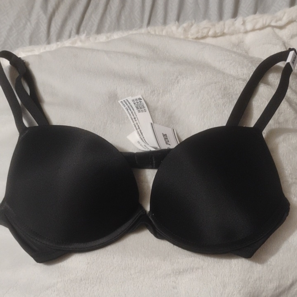 Victoria's Secret Super Push Black Bra